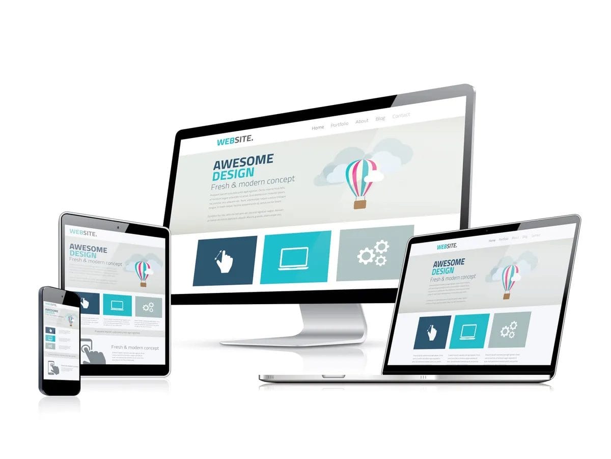 Responsive web design on various devices